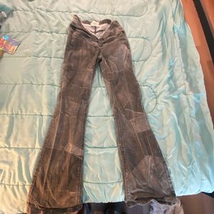 Low rise patterned jeans